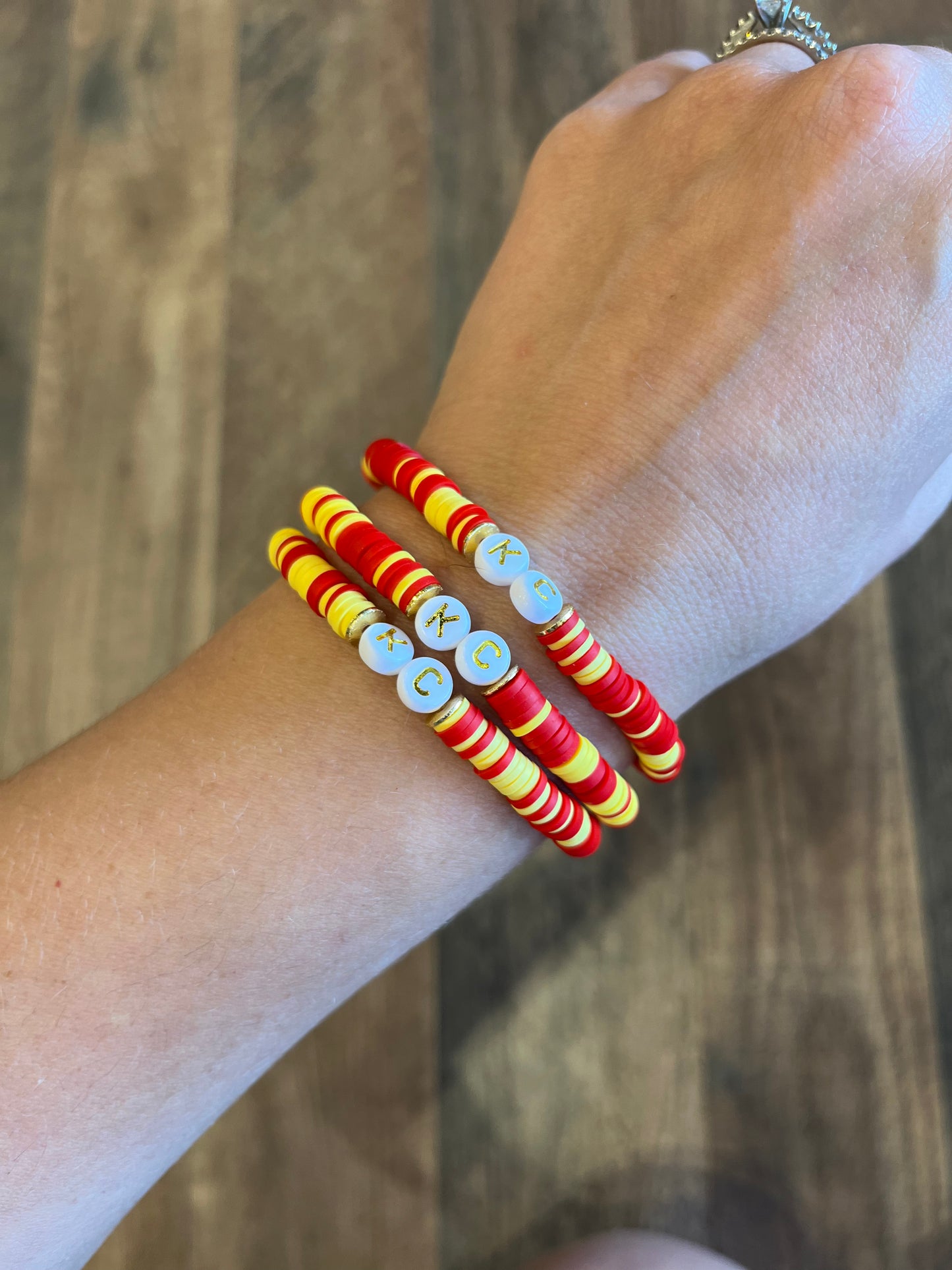 Carly Rae Designs Kansas Bracelets- Chiefs/KU/KSU