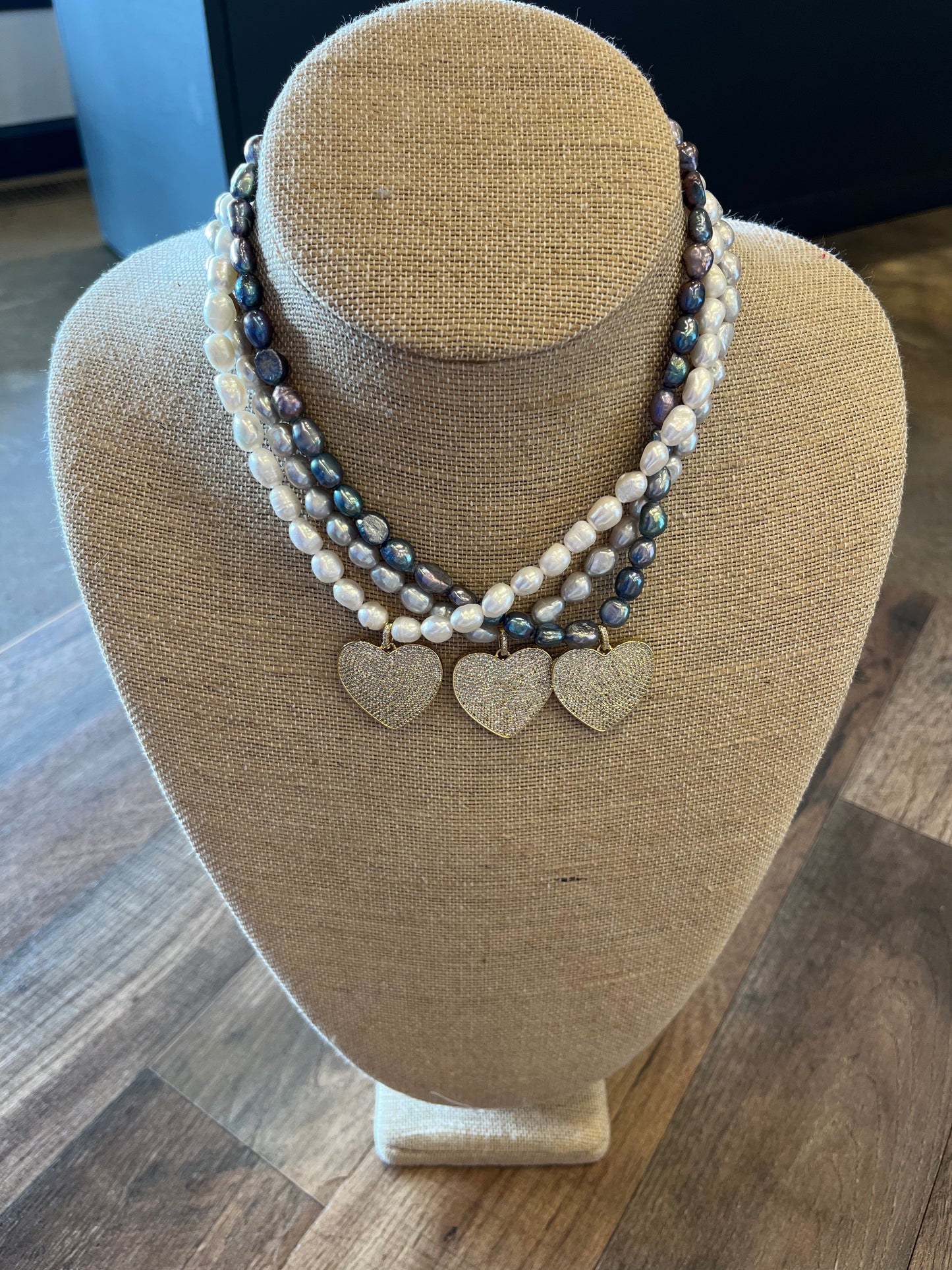 Virtue The Madison Pearl Necklace with Heart