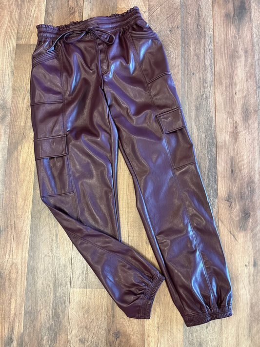 Melissa Nepton Leather Cargo Pant