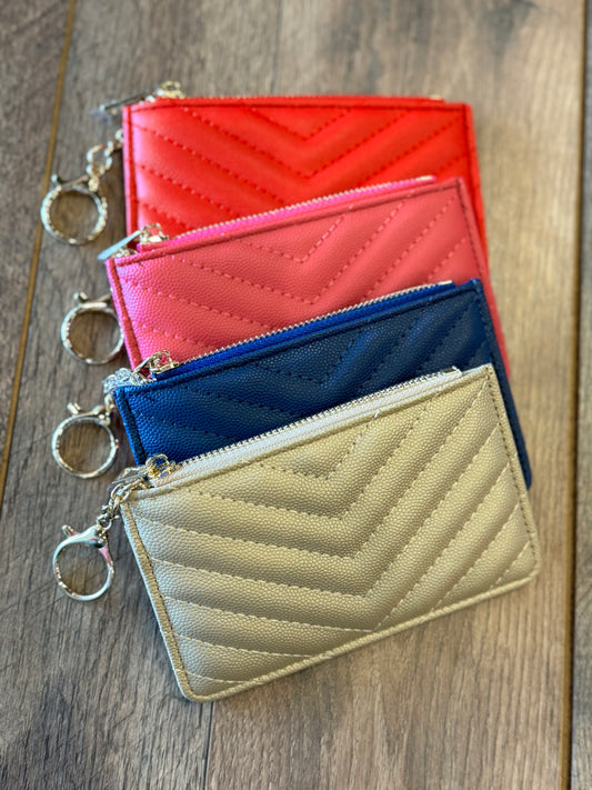 BC Bags Woven Wallet Keychain