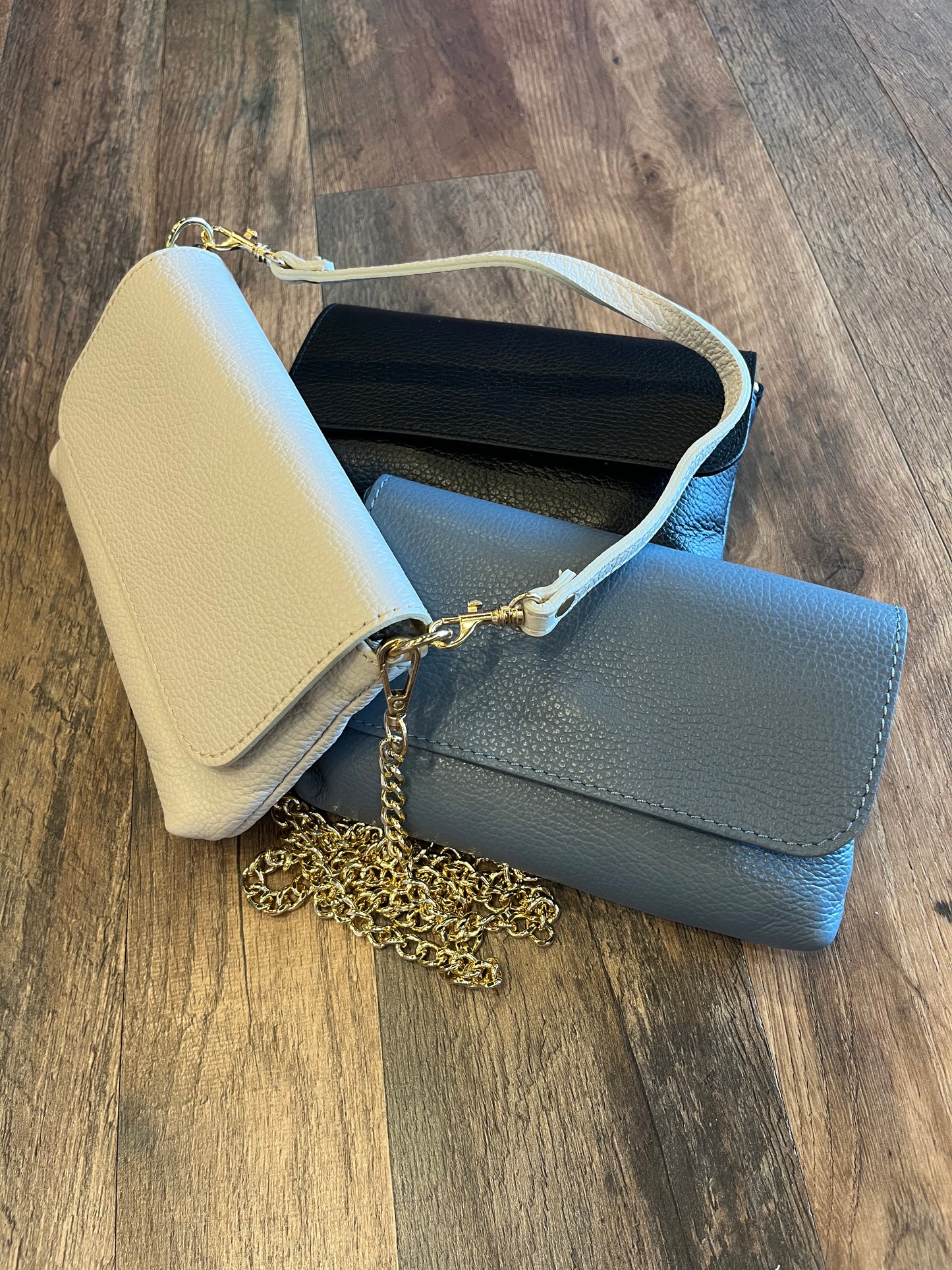 Germán Fuentes Leather Crossbody Clutch