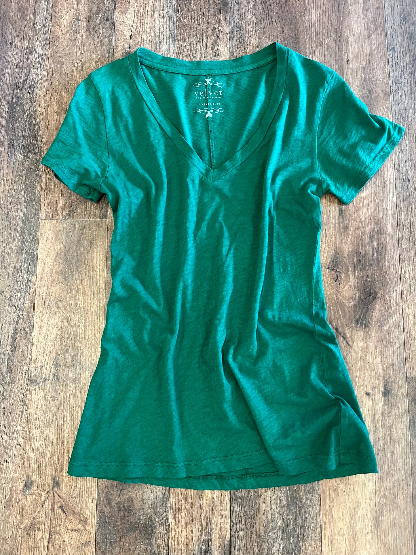 Velvet Short Sleeve Top