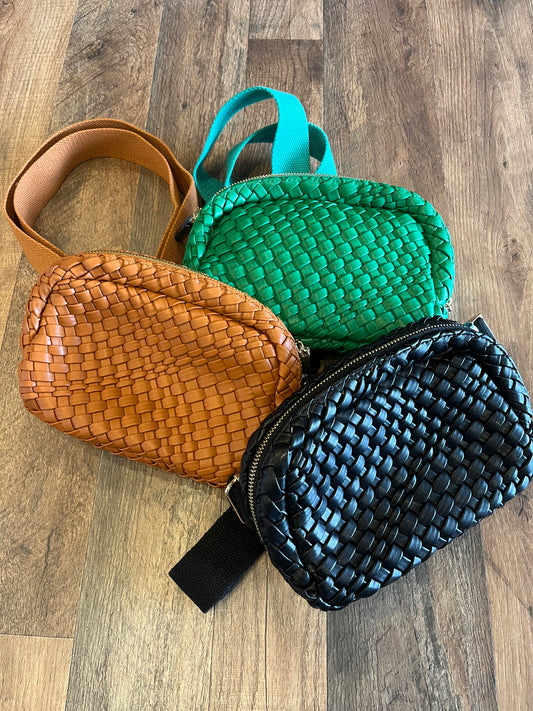 Remi & Reid Woven Belt Bag