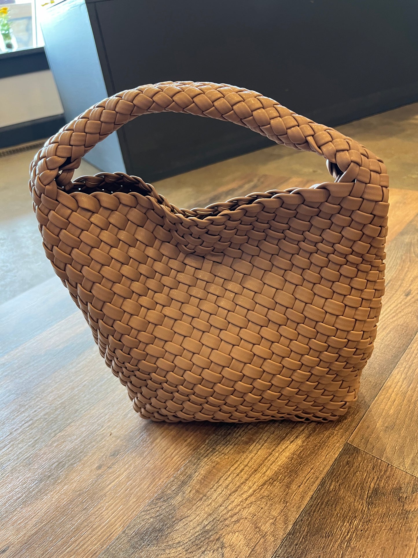 BC Bags Small Woven Handbag