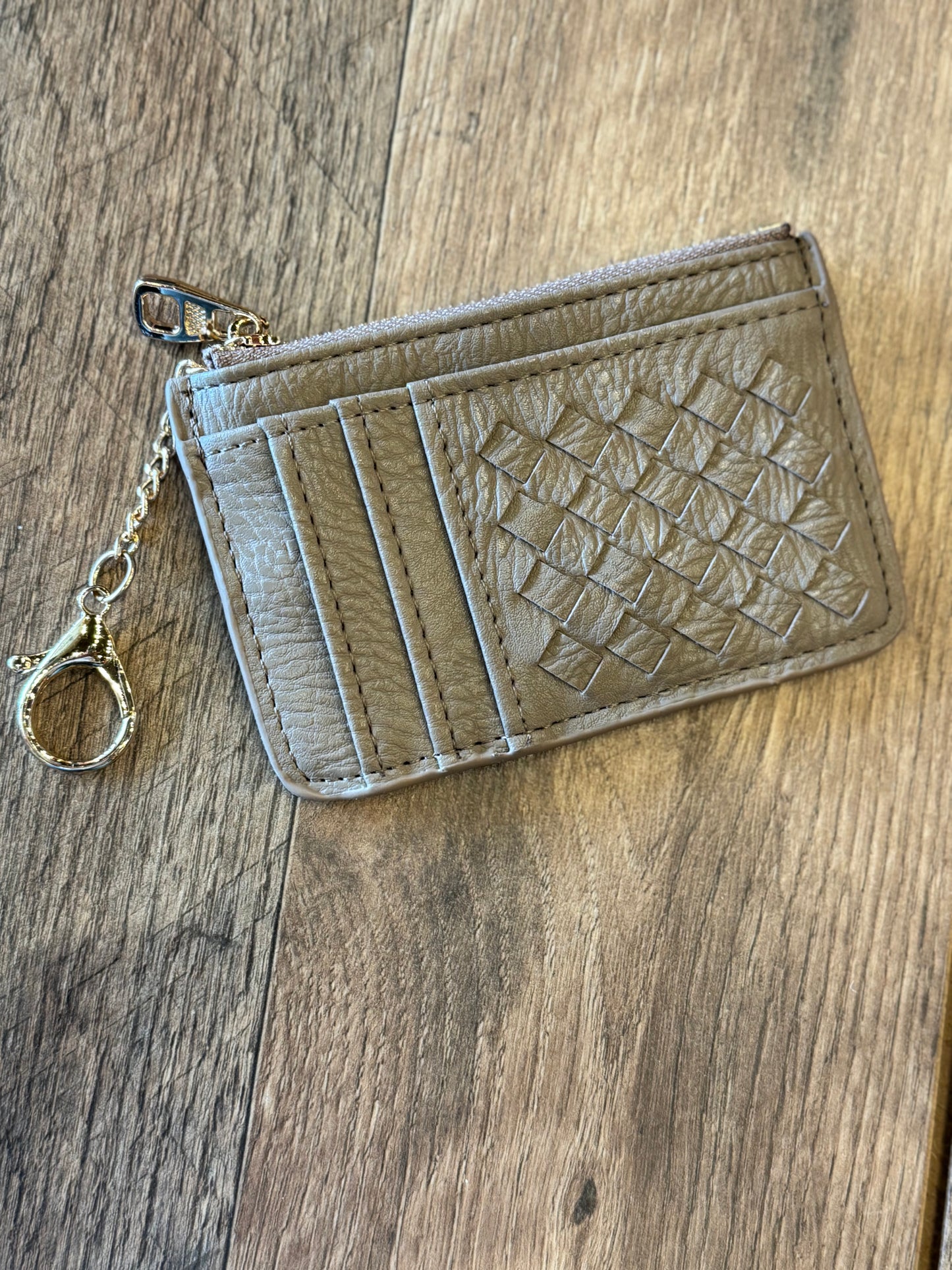 BC Bags Quilted Wallet Keychain