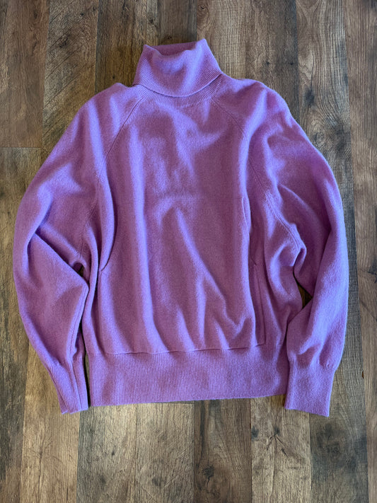 Minnie Rose Cashmere Oversized Turtleneck Sweater