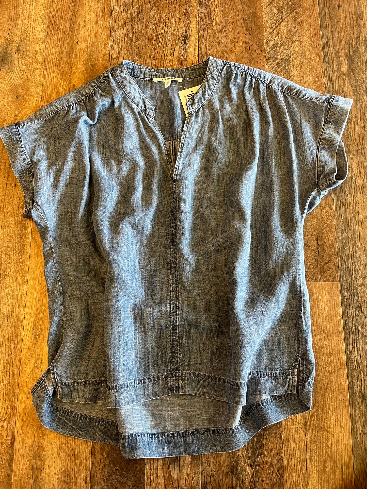 Splendid Indigo Lyocell Blouse